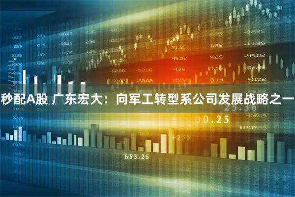 秒配A股 广东宏大：向军工转型系公司发展战略之一